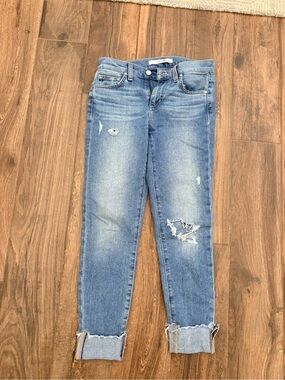Joe's Jeans Light Blue Distressed Boyfriend Jeans, 25